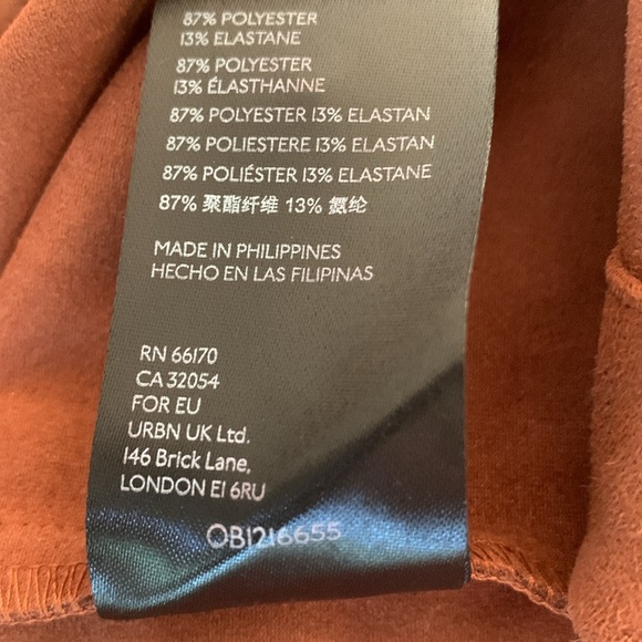 Anthropologie Lauren Faux Suede Wrap Tie Midi Skirt Brown Fall Thanksgiving - Picture 11 of 11